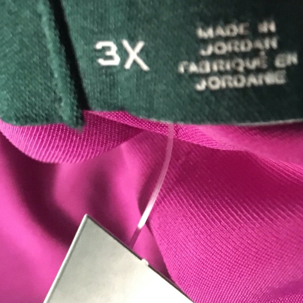 LAUREN RALPH LAUREN Dress NWT Purple Sleeveless Layered w/ Pockets Plus Size 3X - Picture 16 of 16